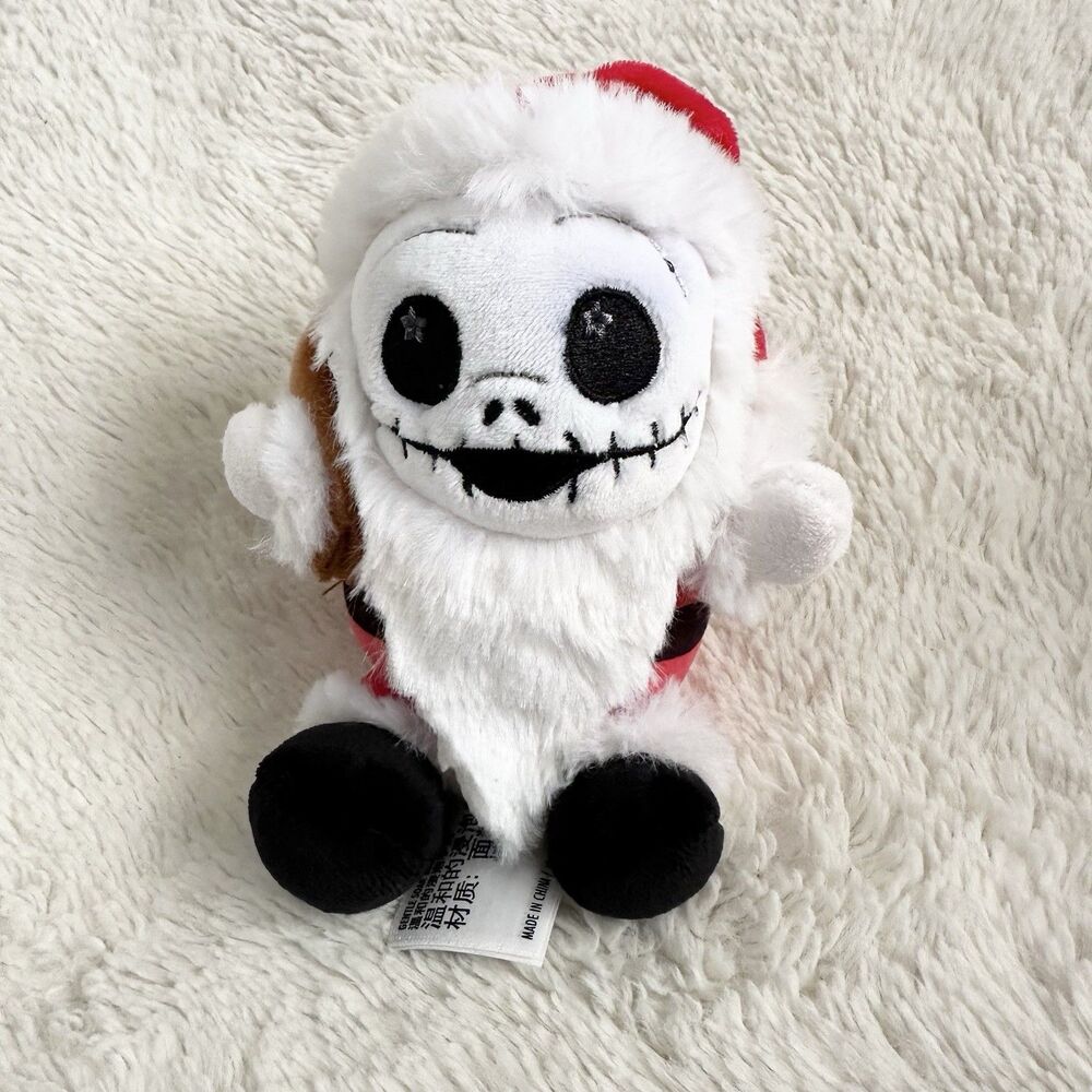 Disney Parks Wishables Sandy Claws Jack Skellington 5” Plush Stuffed Animal Toy